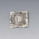 Square Silver Decorative Brooch Birmingham 1973