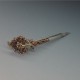  Art Deco 1920's  Amethyst and Silver Flower Brooch