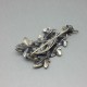 Bernard Instone Silver Leaf Brooch