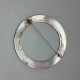 Bernard Instone Large Circular Ring Silver Brooch