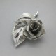 Ecco Sterling Silver Rose Vintage Brooch UK