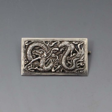 Sterling Silver Snake Design Brooch