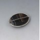 Banded Agate Silver Brooch