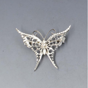 Sterling Silver Butterfly Brooch