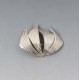 Silver Sails Abstract Brooch 