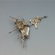  JUHLS Norway Silver "Tundra" Modernist Brooch