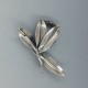 Anton Michelsen / Gertrude Engel Rougie Large Silver Leaf Brooch