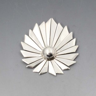 Art Deco Style Silver Brooch