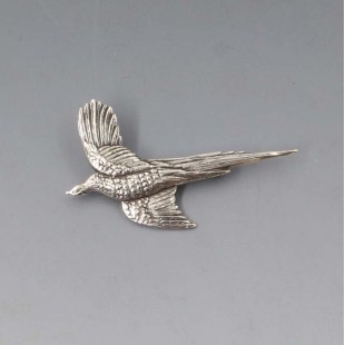 Sterling Silver Grouse Brooch