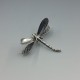 Beautiful Flying Dragonfly Brooch in Sterling Silver