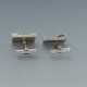  Modernist Rectangular Sterling Silver Cufflinks