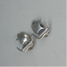 Carl Ove Frydesnberg Viking Ship Earrings