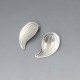 Herman Siersbol Silver Leaf Earrings