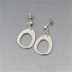 Darla Hesse Silver Earrings with Moonstone