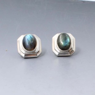  Labradorite and Silver Earrings