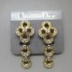 Vintage Dior Crystal Flower Earrings