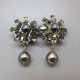 Phillipe Ferrandis Vintage Crystal Flower Earrings