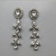 Vintage Sterling Silver and Crystal Earrings