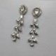 Sterling Silver and Crystal Vintage Earrings
