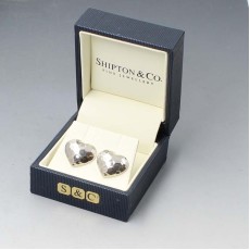 Shipton and Co Silver Heart Earrings