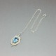 Vintage Aquamarine and Sterling Silver Necklace