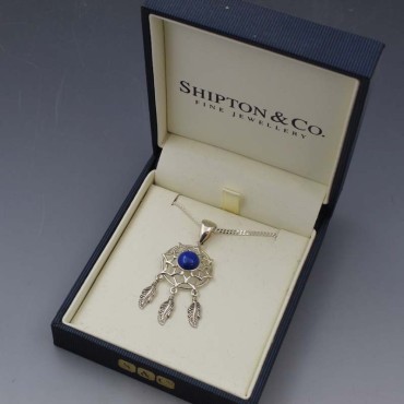 Shipton and Co Silver and Blue Lapis Pendant