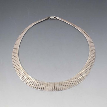  Sterling Silver Italian Fringe Necklace