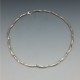  Silver Modernist Eclipse Link Necklace