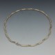 Silver Modernist Eclipse Link Necklace