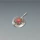 TEKA , Germany, Modernist Rhodochrosite and Silver Pendant