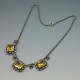 Citrine and Silver Necklace attributed to Bernard Instone