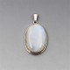 Oval Rainbow Moonstone Pendant 