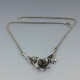  Art Deco  800 Silver Modernist Necklace