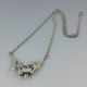  Art Deco  800 Silver Modernist Necklace