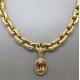  Dior Citrine Crystal Chunky Gold Necklace