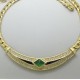  Christian Dior Green Crystal Costume Necklace