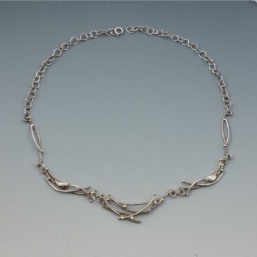 Jane Watling Sterling Silver Birds Nest Necklace