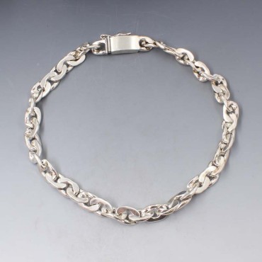 Solid Mexico Silver Chain Necklace 