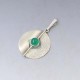 TEKA  Green Chalcedony 835 Silver Pendant