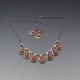 Hermann Siersbol Silver Pink Chalcedony Necklace