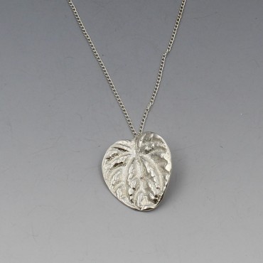 Robert Fothergill, Edinburgh Silver Leaf Necklace