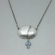 Opal and Sterling Silver Art Nouveau Style Necklace