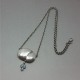 Opal and Sterling Silver Art Nouveau Style Necklace