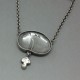 Opal and Sterling Silver Art Nouveau Style Necklace