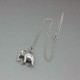 Sterling Silver Elephant Pendant and Chain