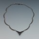 Sten and Laine Rock Crystal Silver Necklace
