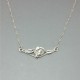 Sterling Silver Floral Necklace UK