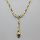 Attwood and Sawyer Blue Crystal Drop Necklace