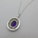  Bernard Instone 1975 Amethyst Silver Filigree Pendant