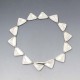Hans Hansen Silver Triangle Necklace 